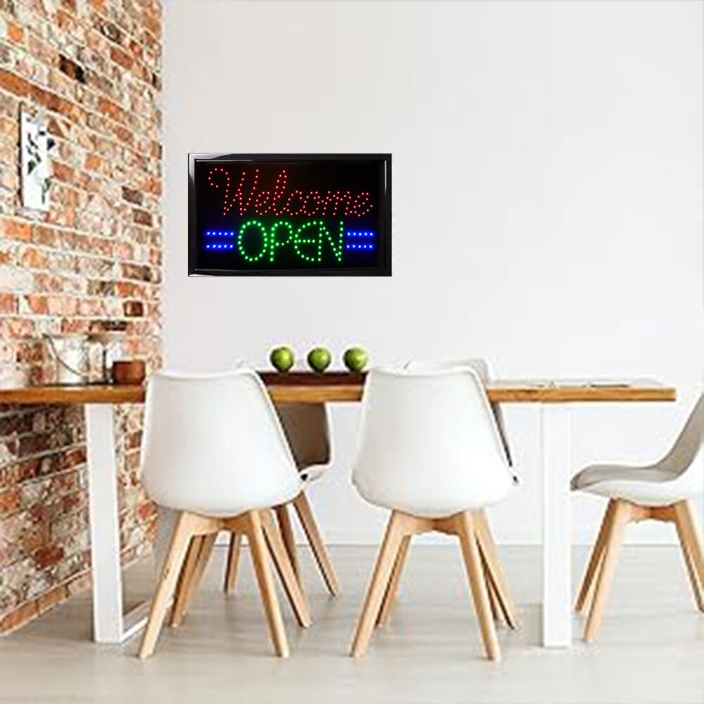 Ultra Bright LED Neon Open Sign Animated Motion Business Sign with ON/OFF Light