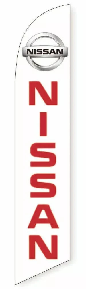 Nissan Windless Swooper Advertising Auto Car Dealer Feather Flag Banner-
