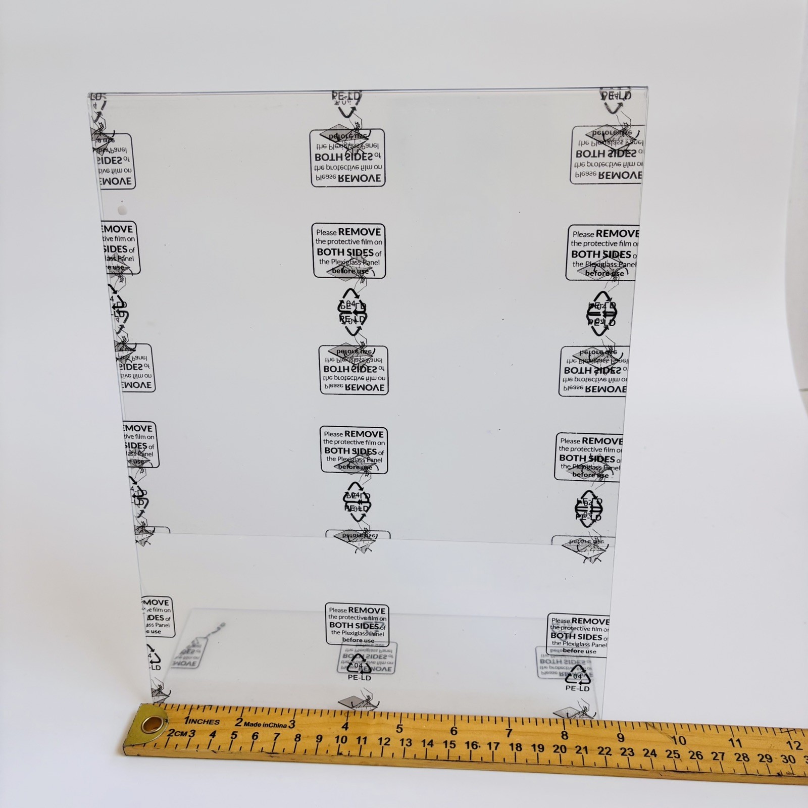 Lot Of 4 Clear Acrylic 8.5″x11″ Photo Frames Vertical Display E1-061