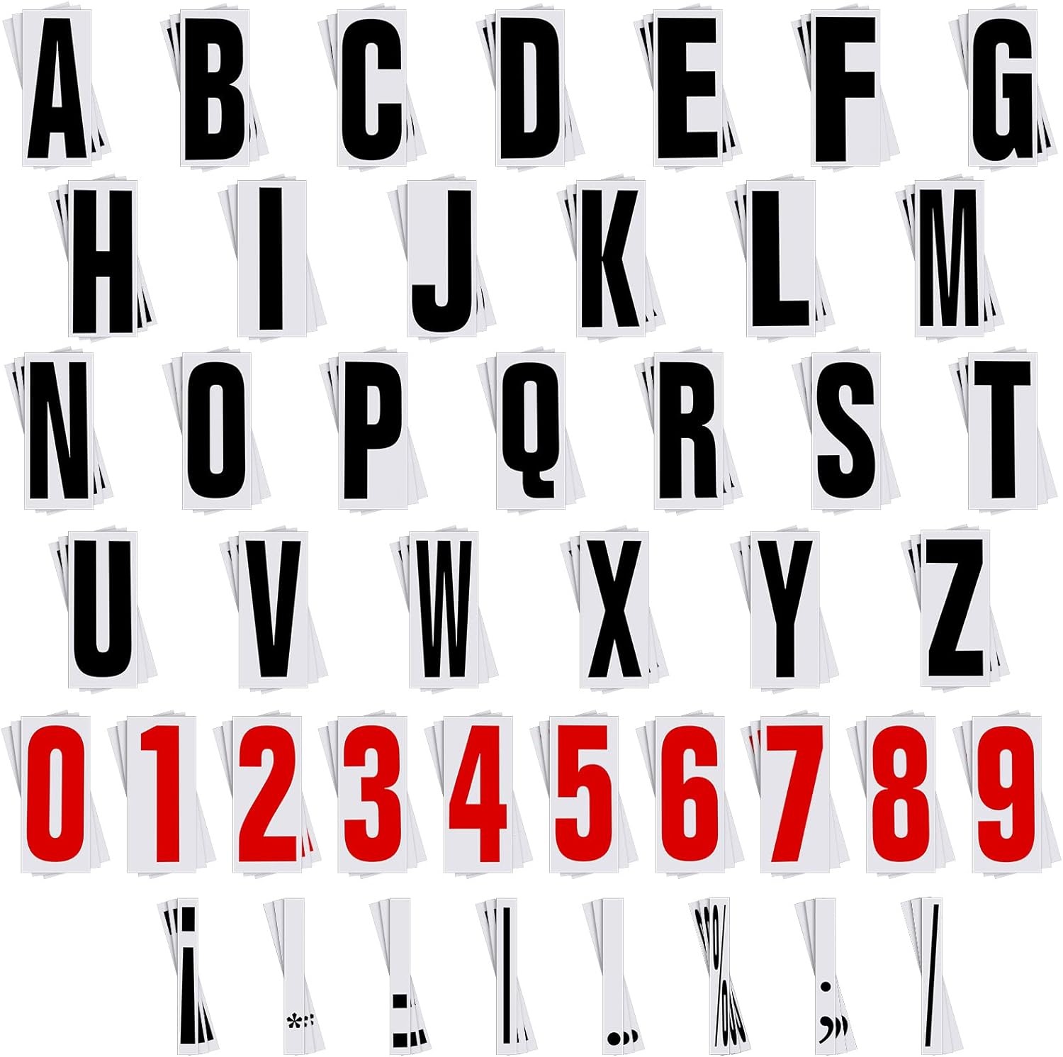 Jecery 400 Pcs Marquee Sign Letters Flexible Plastic 8 7/8 Inch