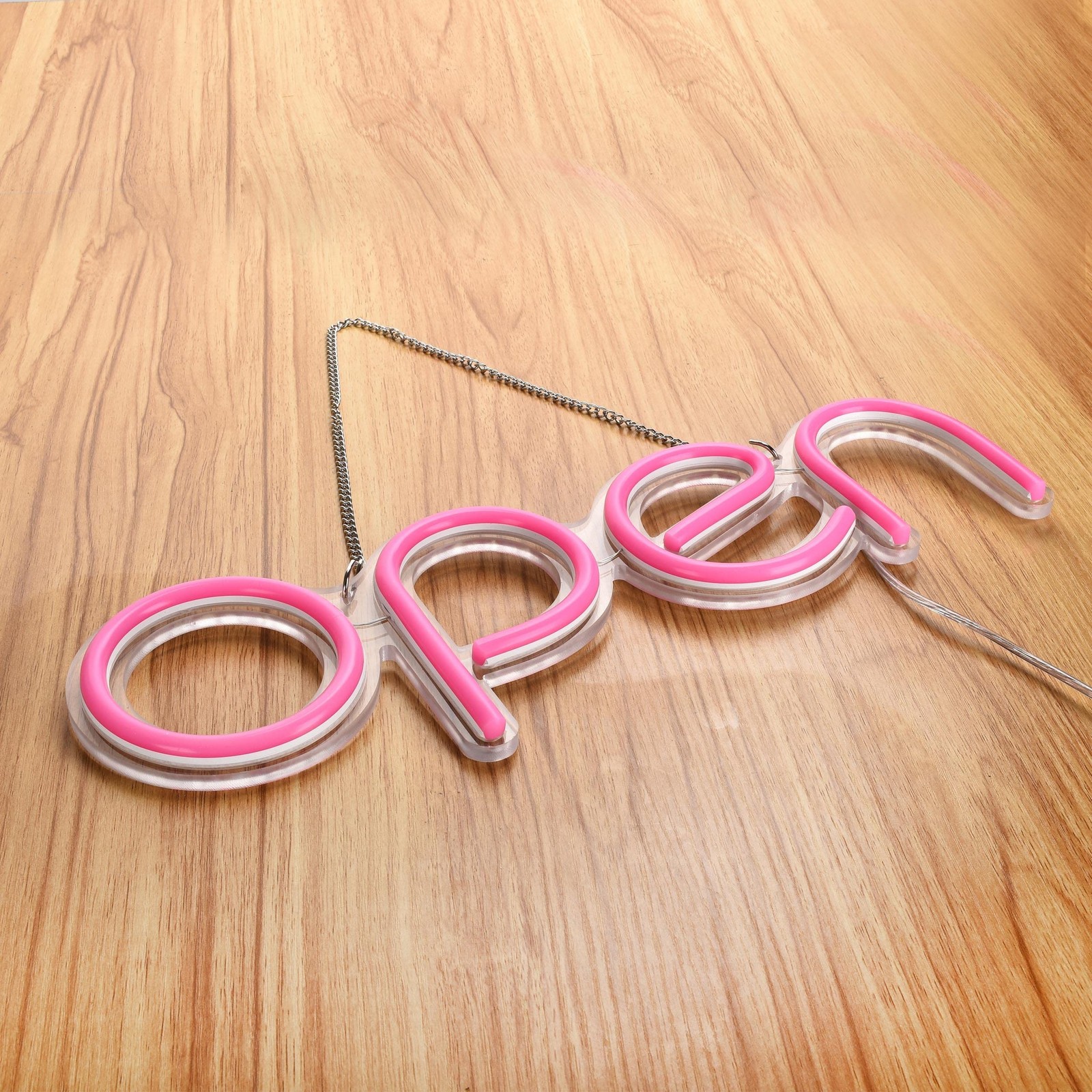 LED Open Sign,16×6 inch Open Signs for Business with Open Close Sign(Pink) Pink