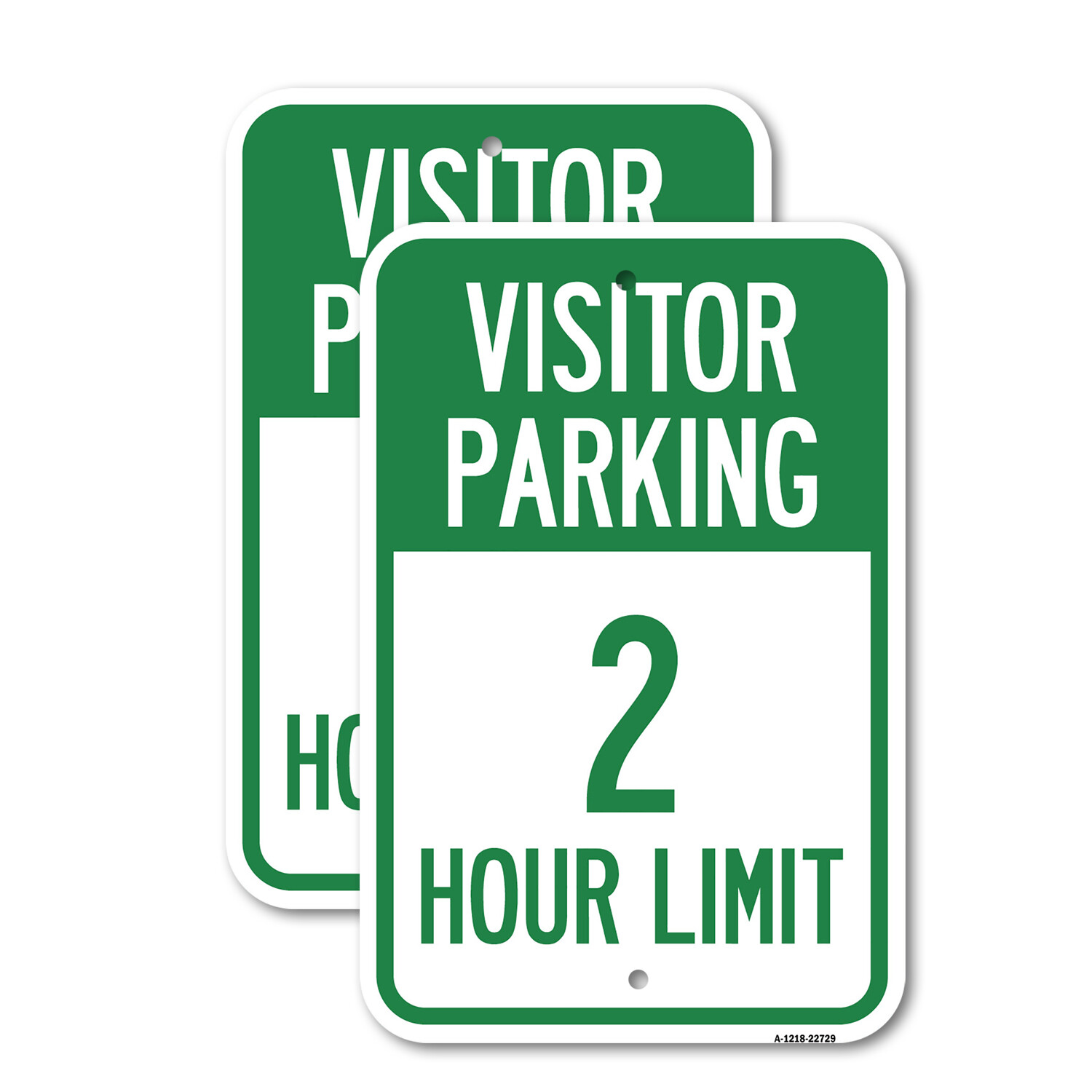 Visitor Parking Sign Visitor Parking 2 Hour Lim Heavy Gauge Metal Parking Sign