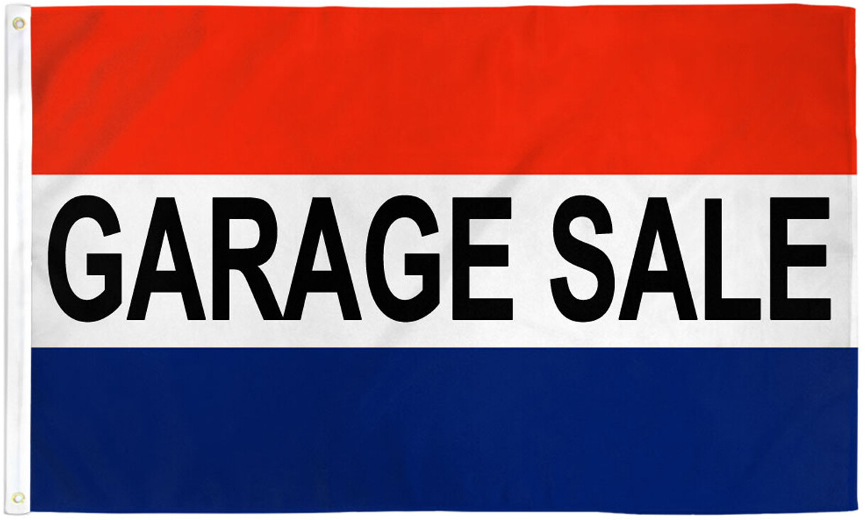 Garage Sale Flag 3x5ft Garage Sale Banner Sign Rummage Sale Yard Sale Flag