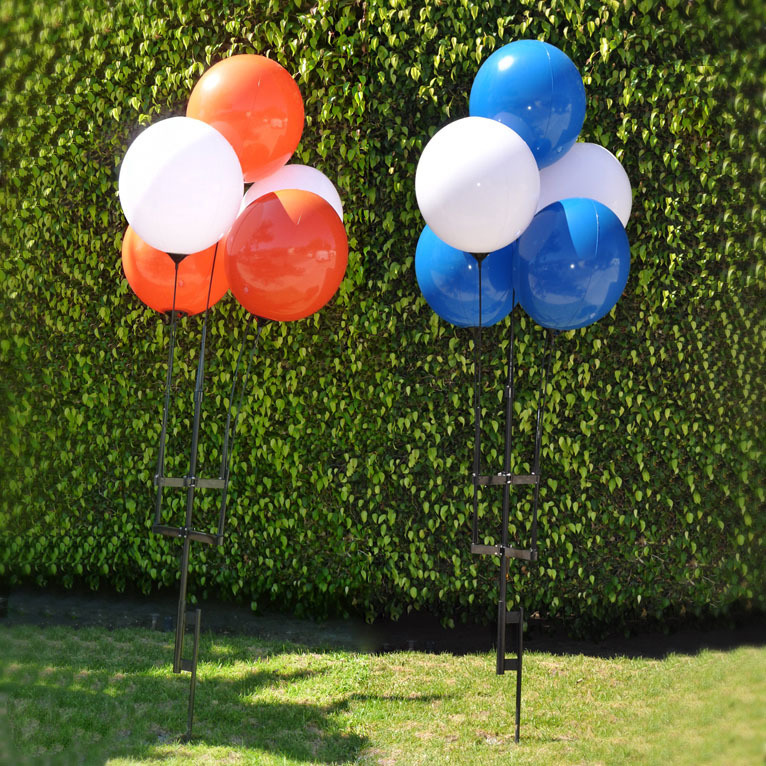 Balloon Cluster Kit | Helium Free, Reusable, Includes 5 Balloons, Poles, Spike