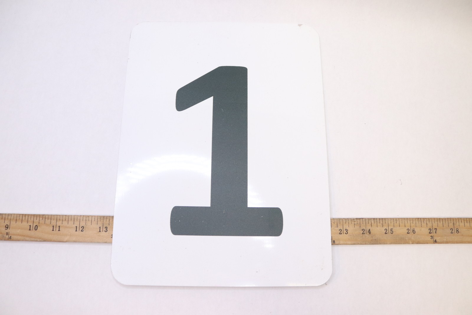 Number 1 Sign Aluminum 12″ x 9″