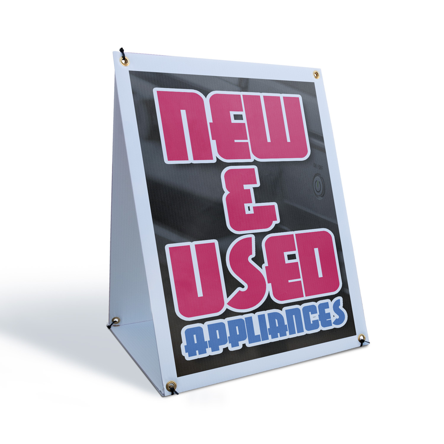 New and Used Appliances A-Frame Sidewalk Sign Household Items Great Deals Now