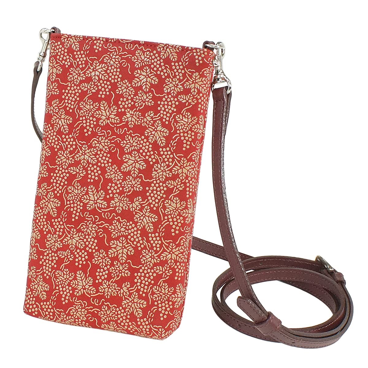 Inden Sacoche Smartphone Pouch Deerskin Red & White Grape 5029