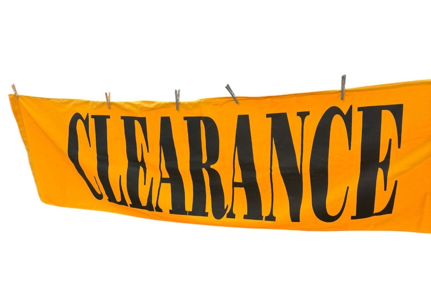 92 x 24″ Clearance Sign New Cotton Fabric