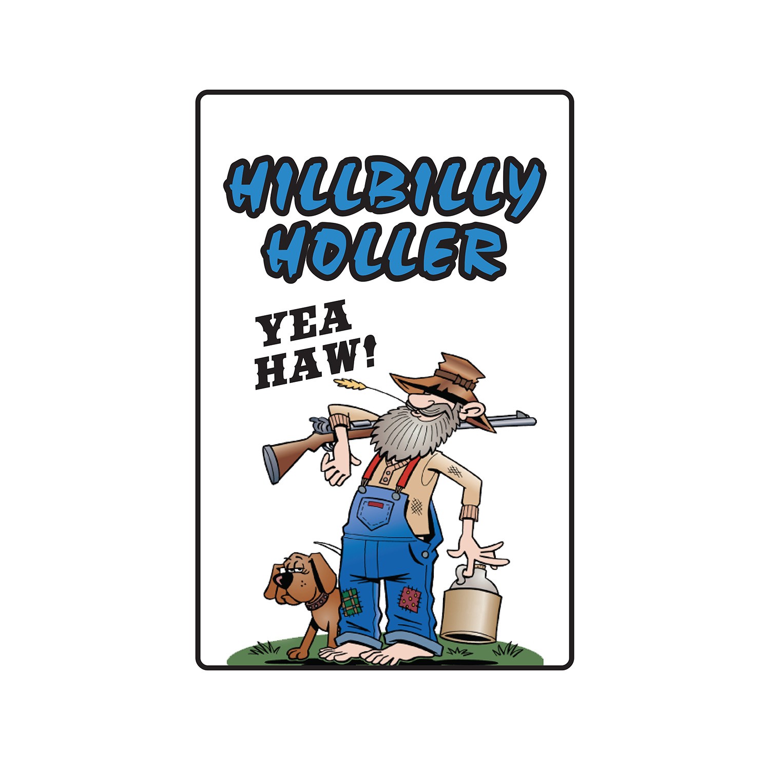 HILLBILLY HOLLER Sign Or Decals country music boy southerner beer mobile home