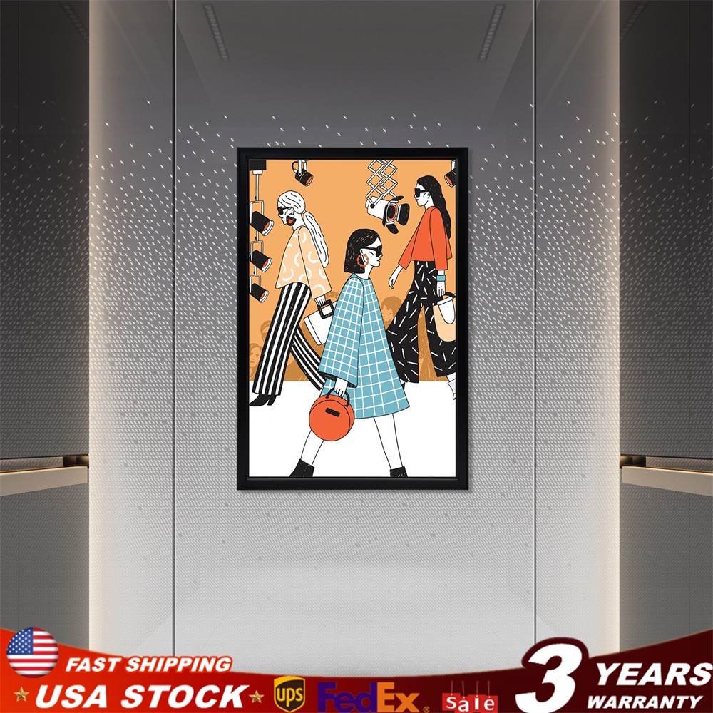LED Light Box Movie Poster Display 27″x40″ Advertising Frame Store Wall Mount US