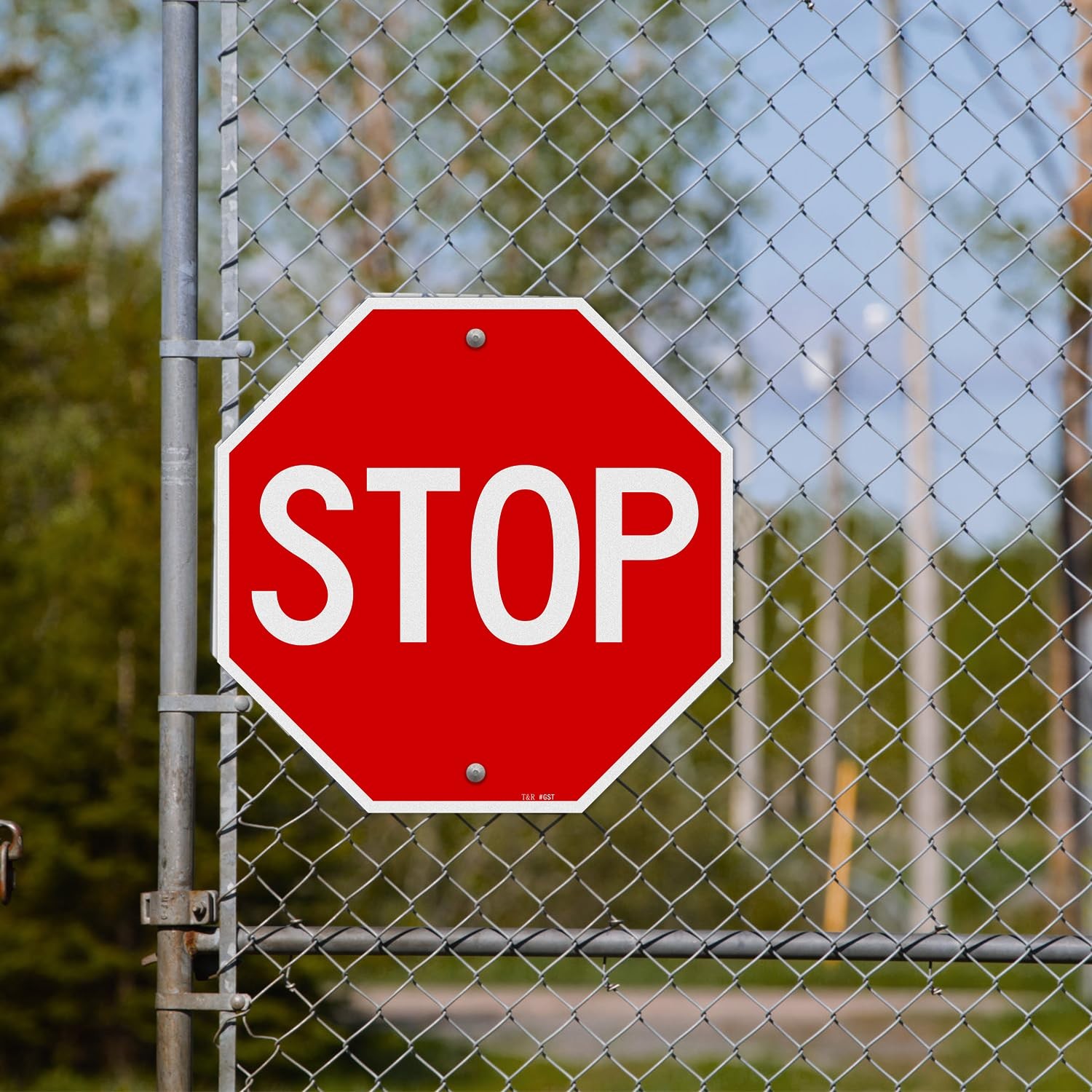 Stop Sign Street Road Sign 12 x 12 Inches, Rust Free .040 Aluminum Reflective…