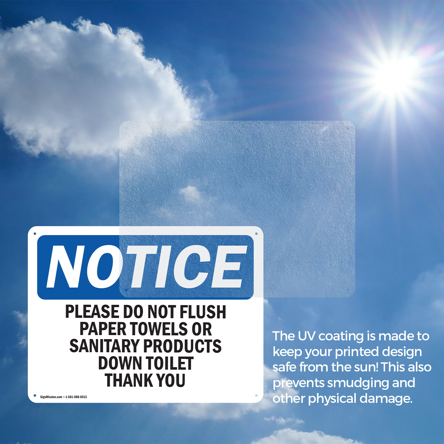 (2 Pack) Please Do Not Flush Paper Towels Or Sanitary OSHA Notice Sign Decal