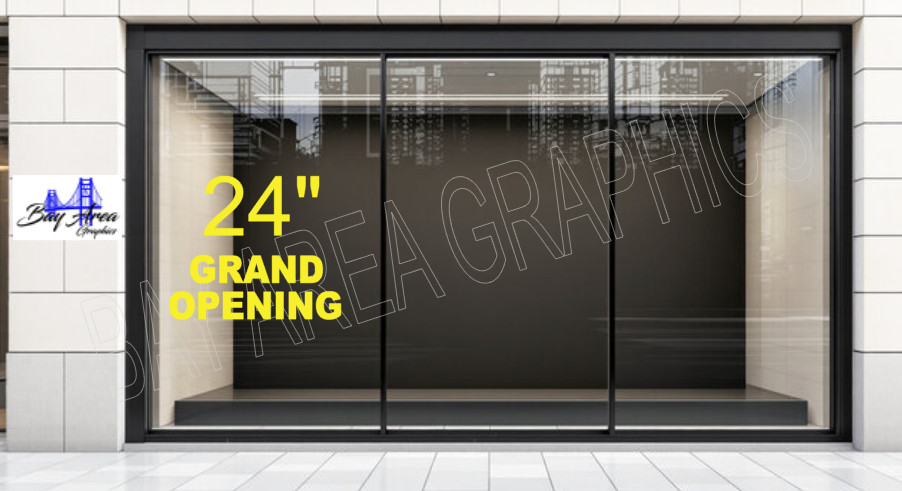GRAND OPENING SIGN VINYL DECAL WINDOW EXTERIOR WATERPROOF MADE WITH ORACAL 651