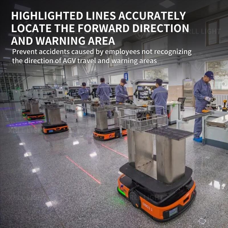 Linear Laser Guided AGV Virtual Line Warning Light Industrial Safety Projector