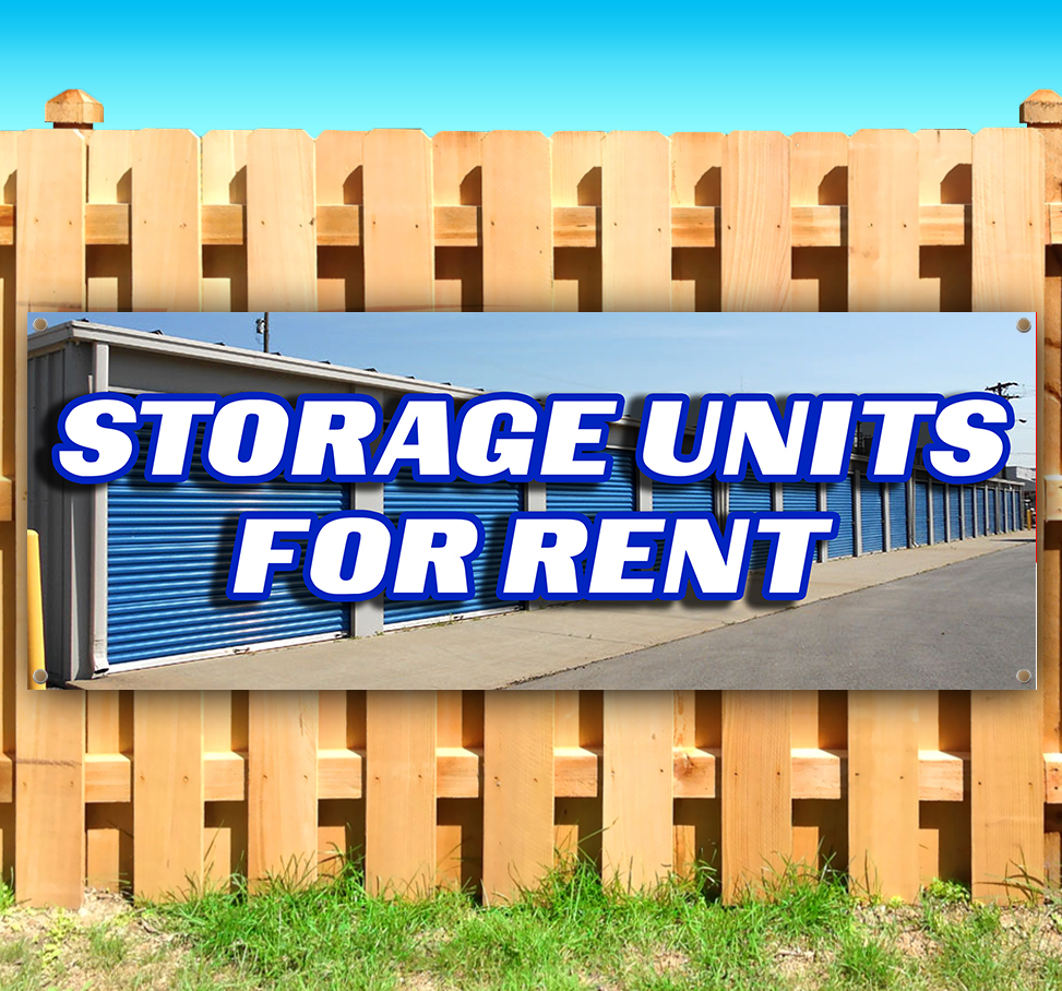 STORAGE UNITS FOR RENT Advertising Vinyl Banner Flag Sign Many Sizes Available