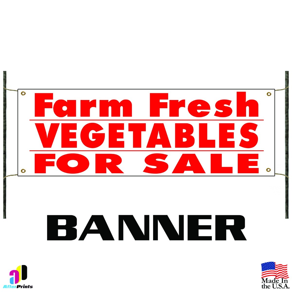 Farm Fresh Vegetables For Sale Food Fair Advertising Vinyl Banner Business Sign