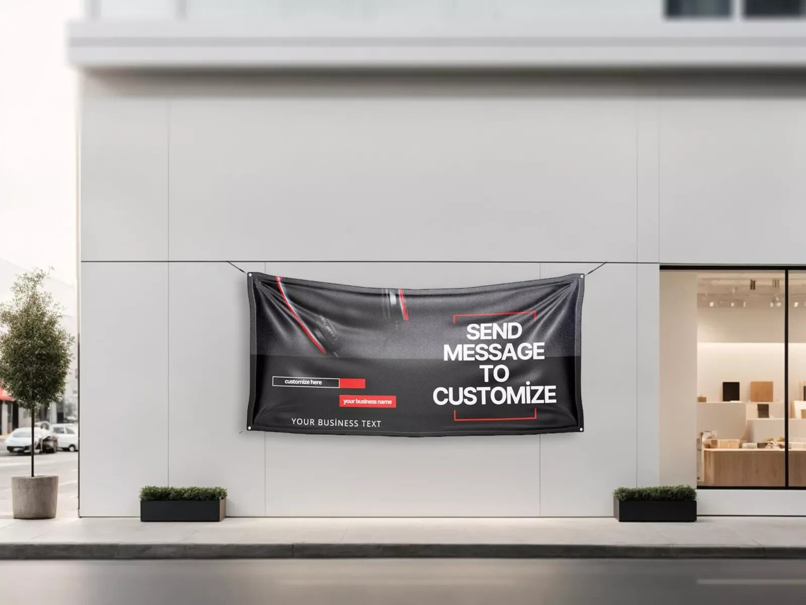 Custom Banner Display, Polyester/Vinyl, Advertising Sign, Indoor/Outdoor