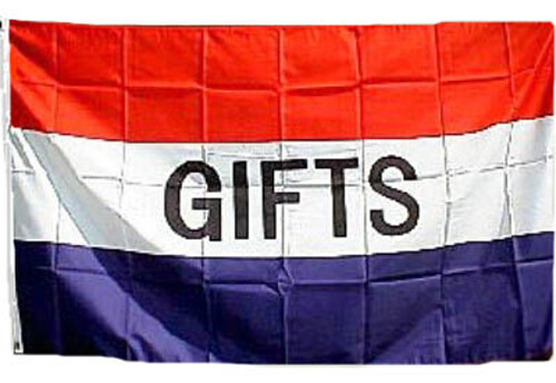 GIFTS Flag 5′ wide x 3′ high Red White & Blue Ships from Massachusetts