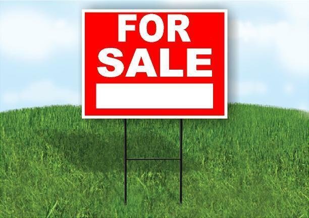 FOR SALE BLANK SPACE Plastic Yard Sign ROAD SIGN with Stand