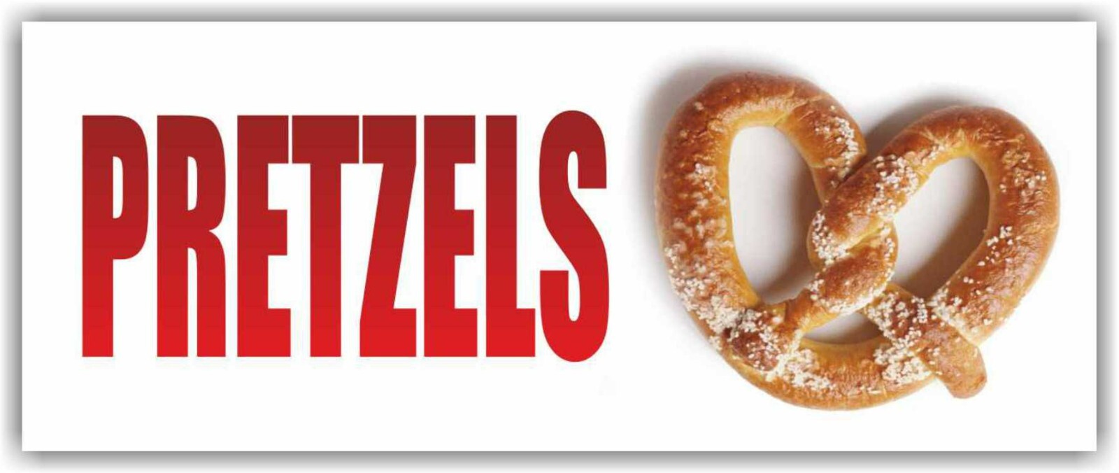 PRETZELS Advertising Banner Vinyl Mesh Sign giant soft hot fresh delicious food