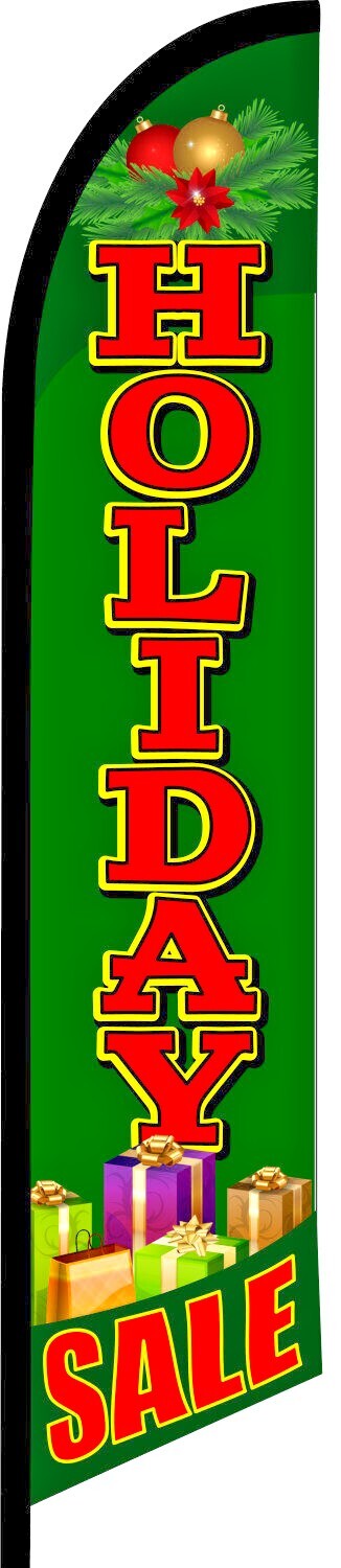 HOLIDAY SALE SWOOPER FEATHER FLAG BANNER SIGN 9226