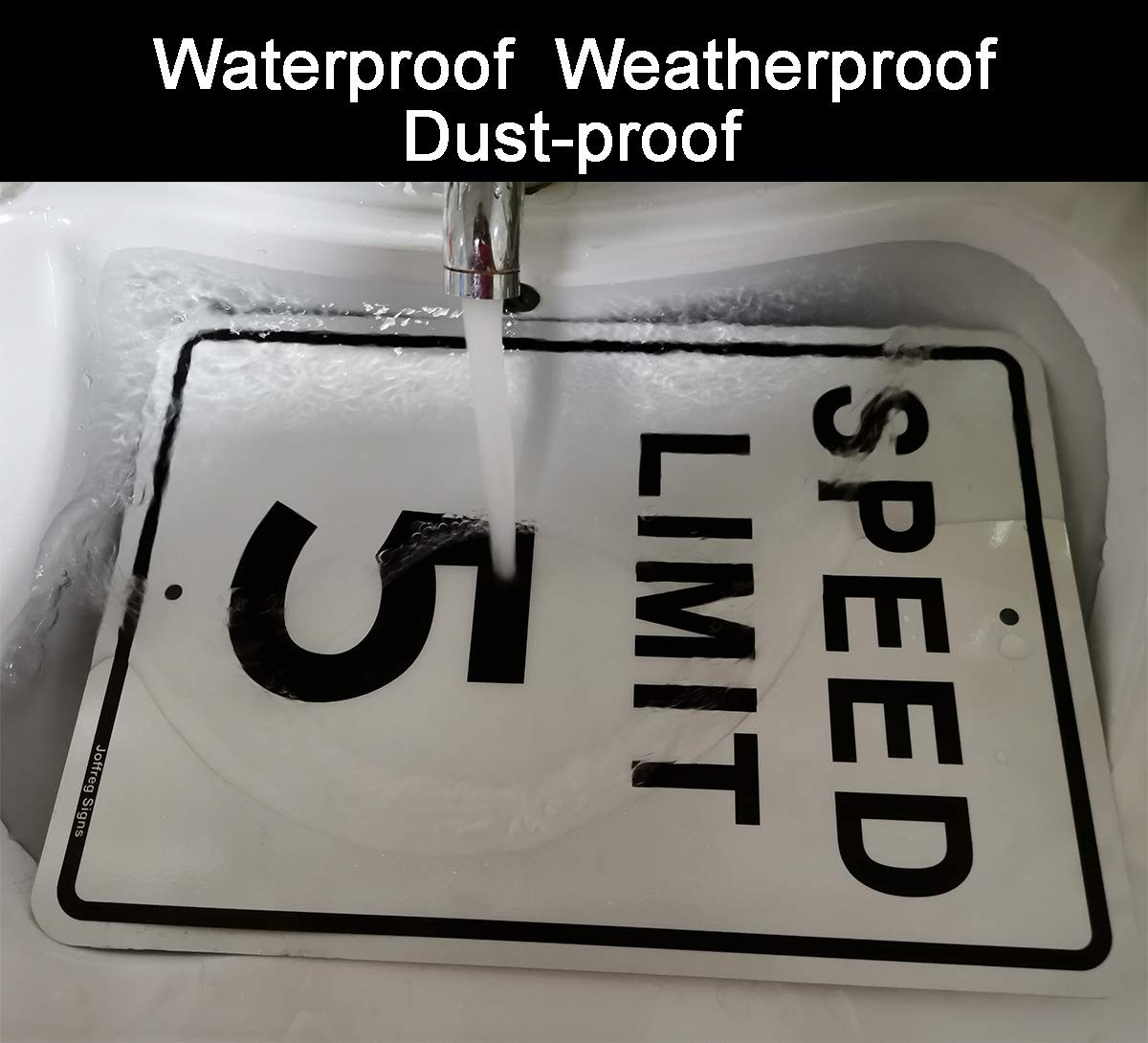 2 Pack Speed Limit 5 MPH Sign 17×12 Inch Reflective Aluminum Traffic Board