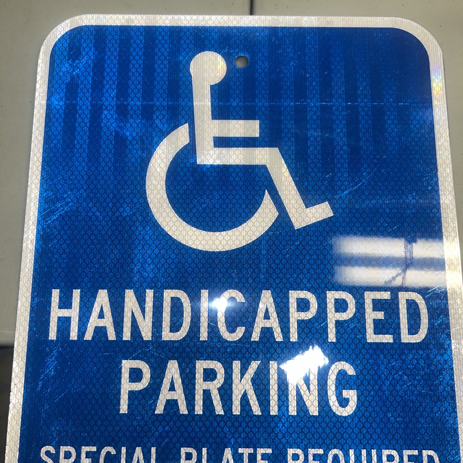 18″X12″ Reflective Reserved Parking Handicapped Heavy Gauge Aluminum Sign
