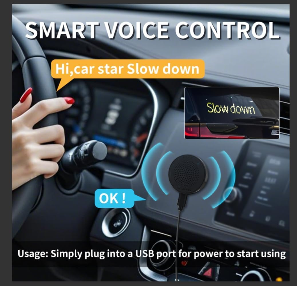 Devil Eyes LED Car Sign – 19″x4″ Programmable Animated Panel with App Control