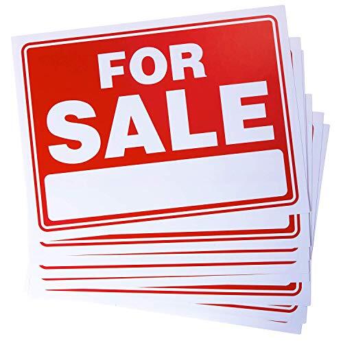 8 Pack For Sale Sign for Yard Sale Garage Sale Retail Store Business