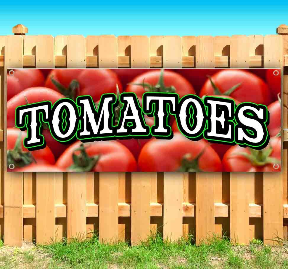 TOMATOES Advertising Vinyl Banner Flag Sign Many Sizes VEGETABLES PRODUCE FOOD