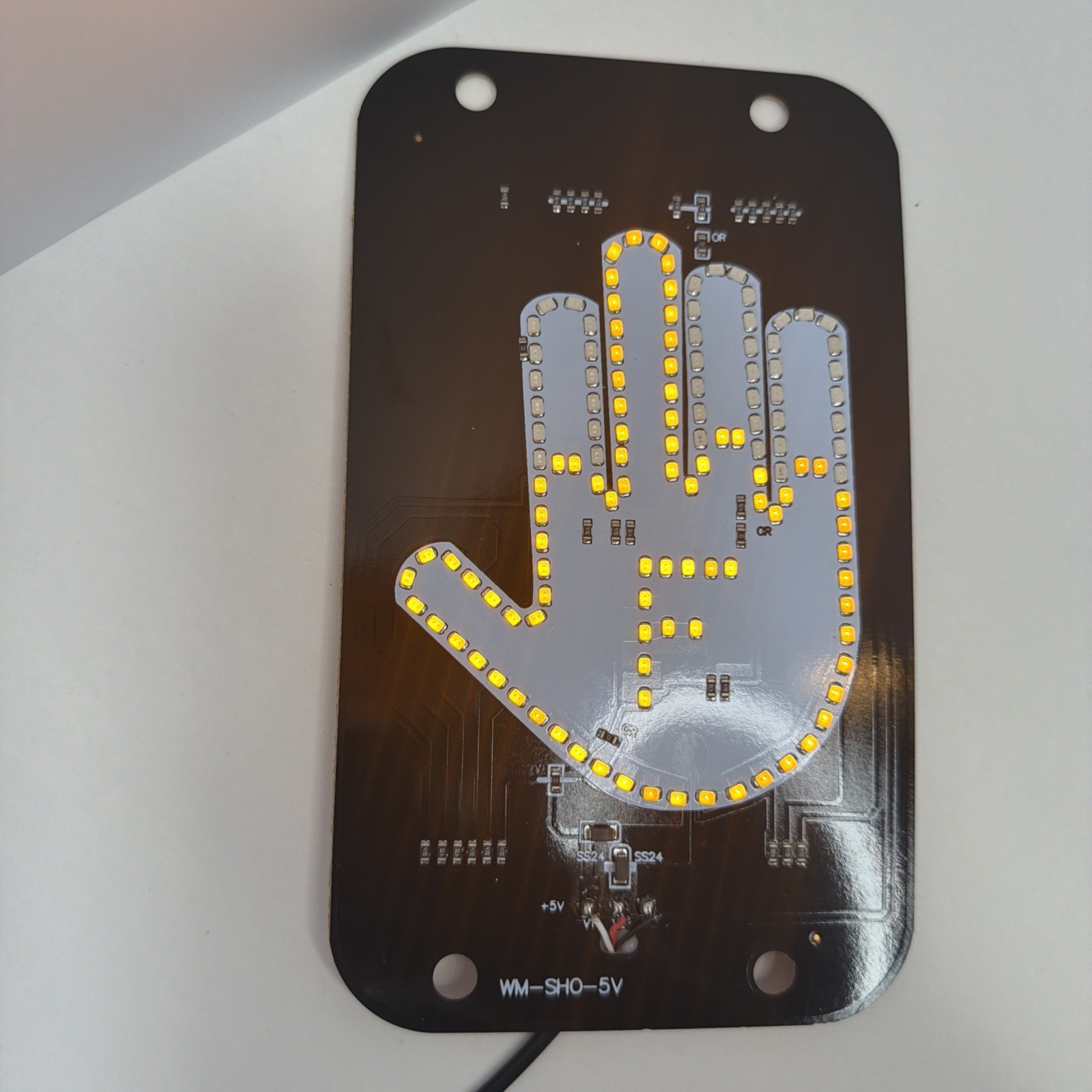 LED Middle Finger Sign for Car, Truck, Thank You Lights, Thumb up down Light