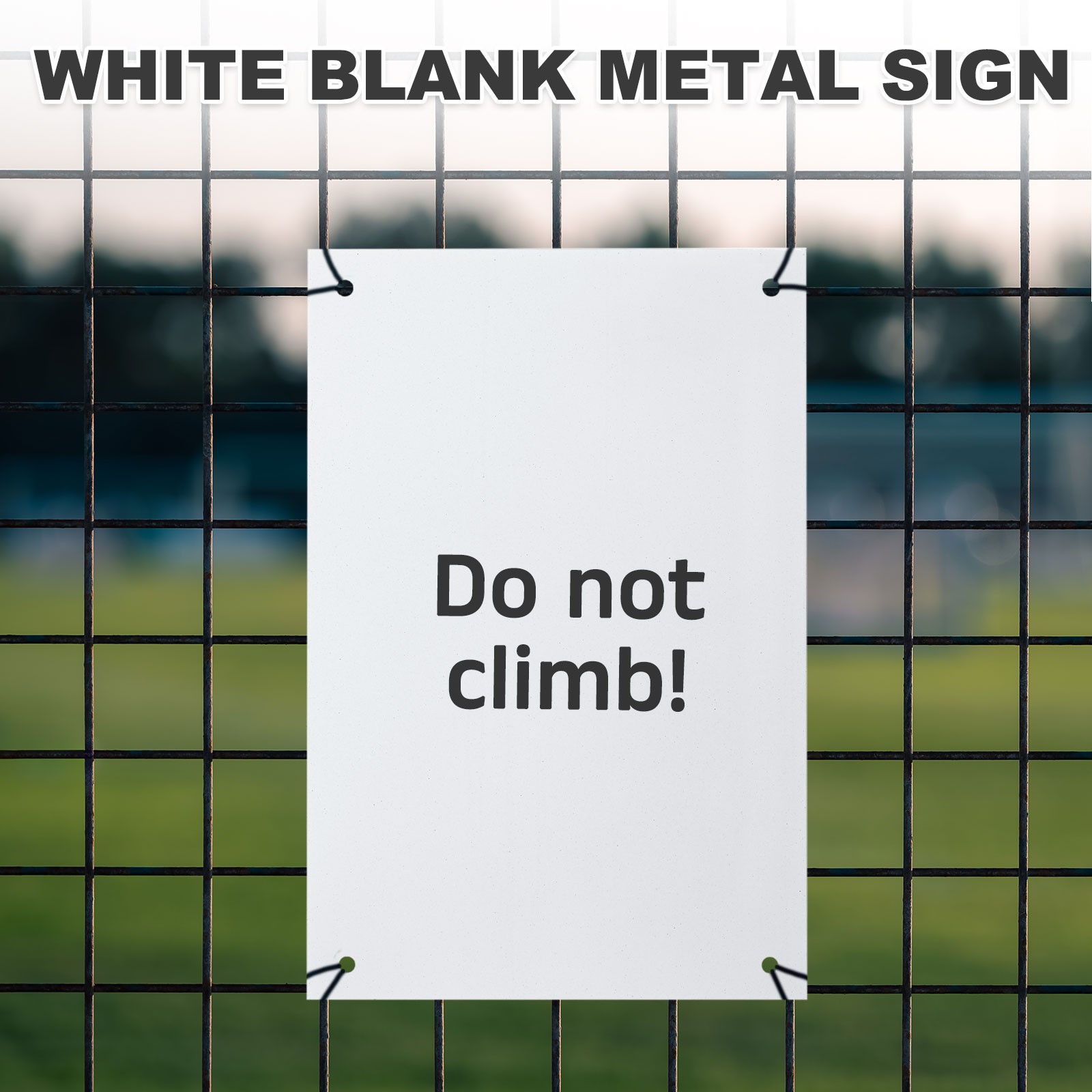 2 Pcs White Blank Metal Sign, 5.9×3.9″ Blank Sublimation Signs(0.04″ Thickness)