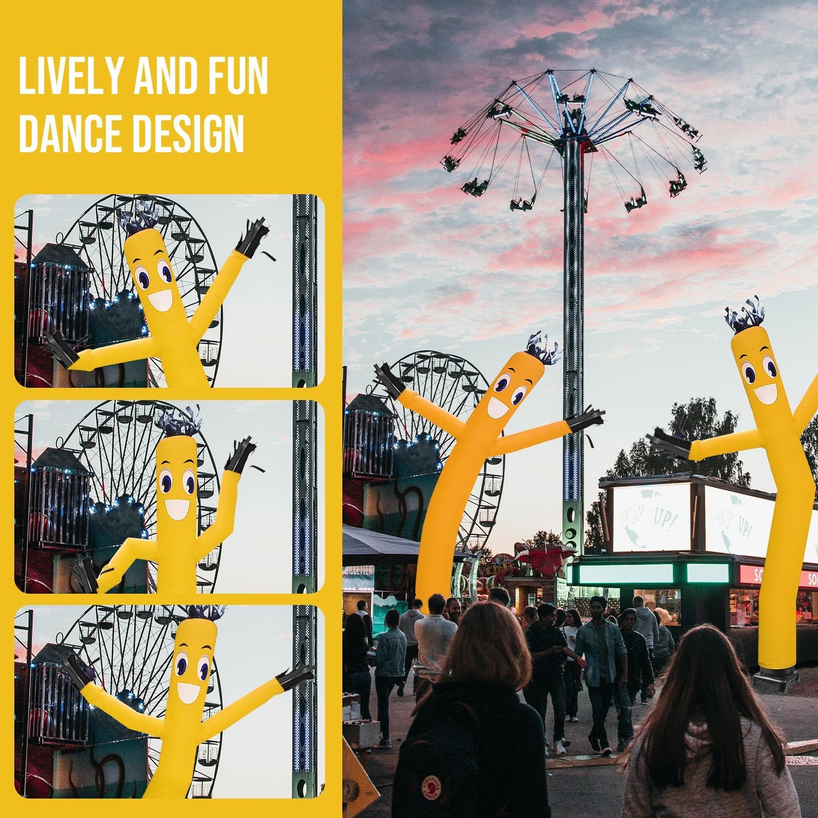 20FT Inflatable Puppet Dancer with 1 HP Blower – Complete Set for Events