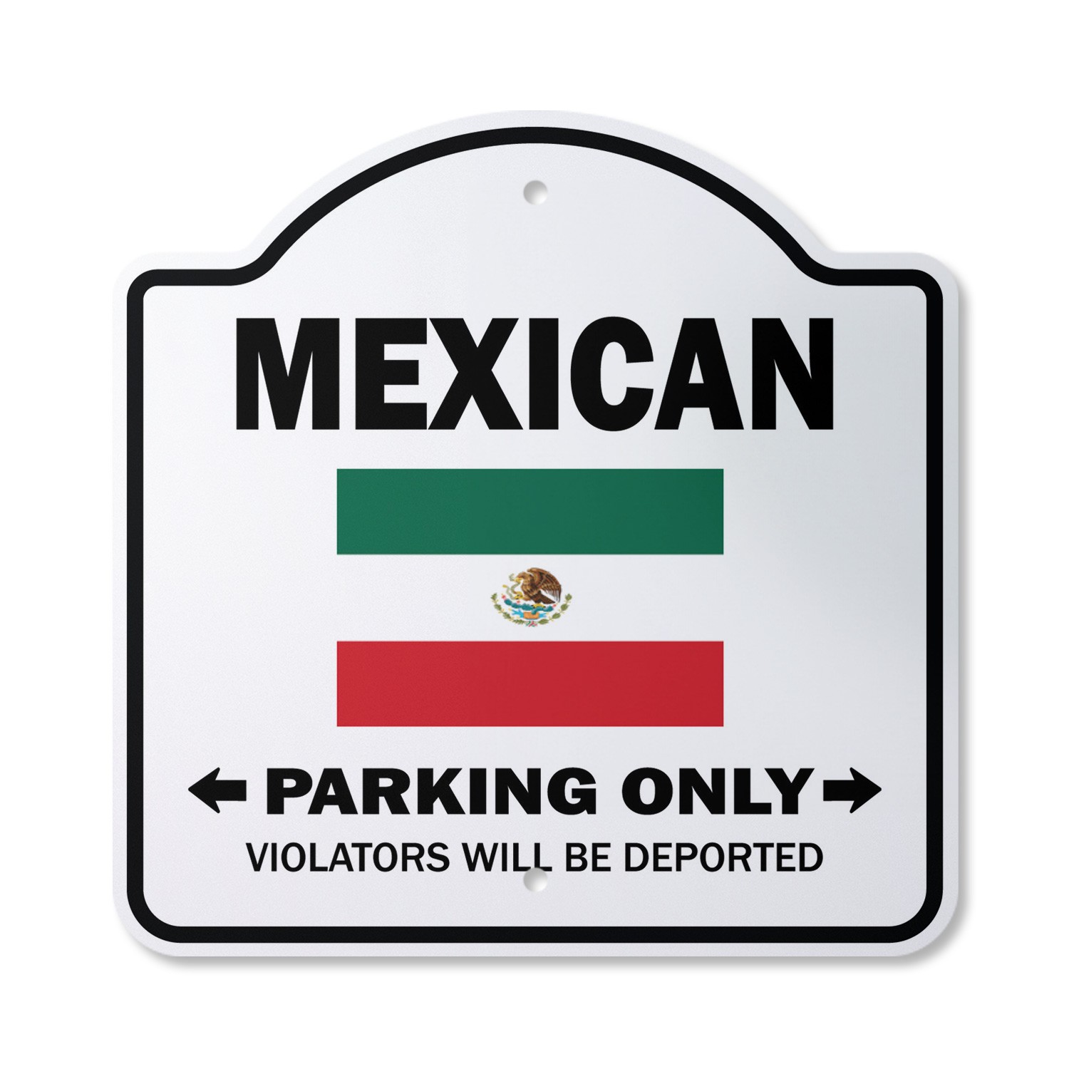 Mexican Parking Plastic Sign Gag Novelty Funny Mexico City Food Vacati
