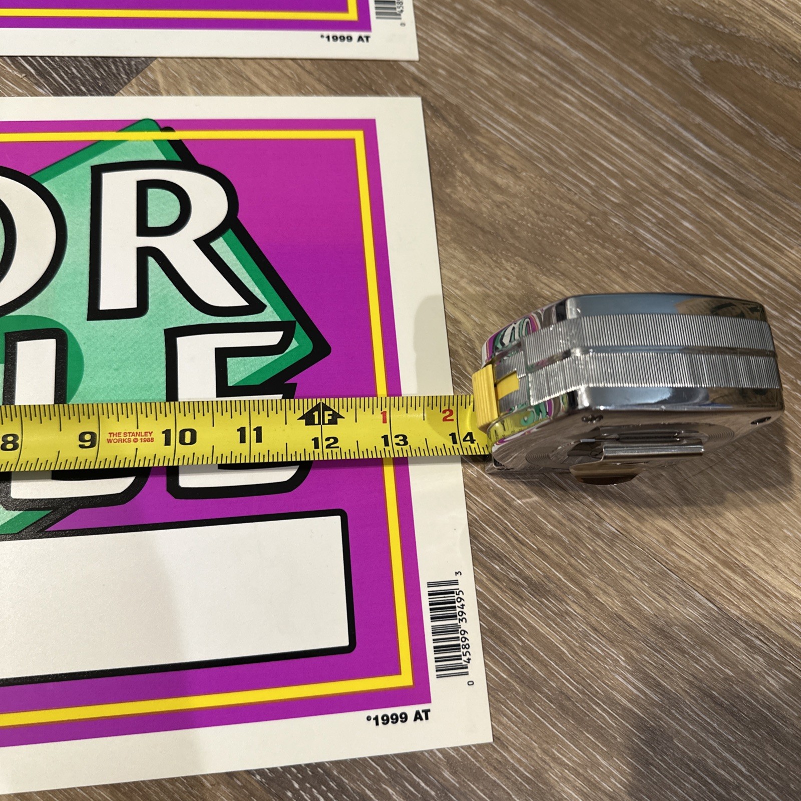 Vintage Colorful For Sale Vinyl signs