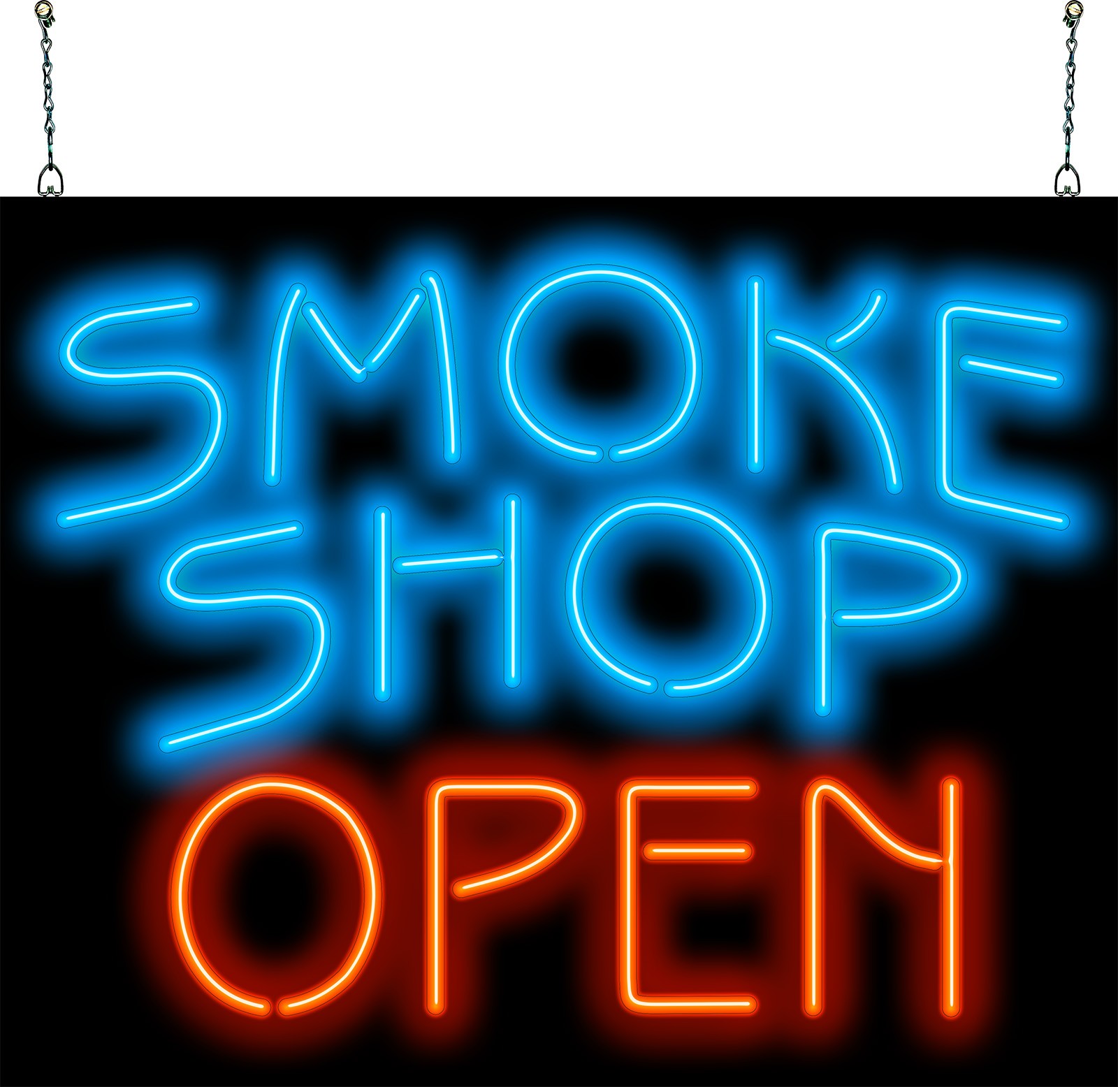 Smoke Shop Open Neon Sign – Large 30″ x 24″ – Real Neon Attracts More Customers