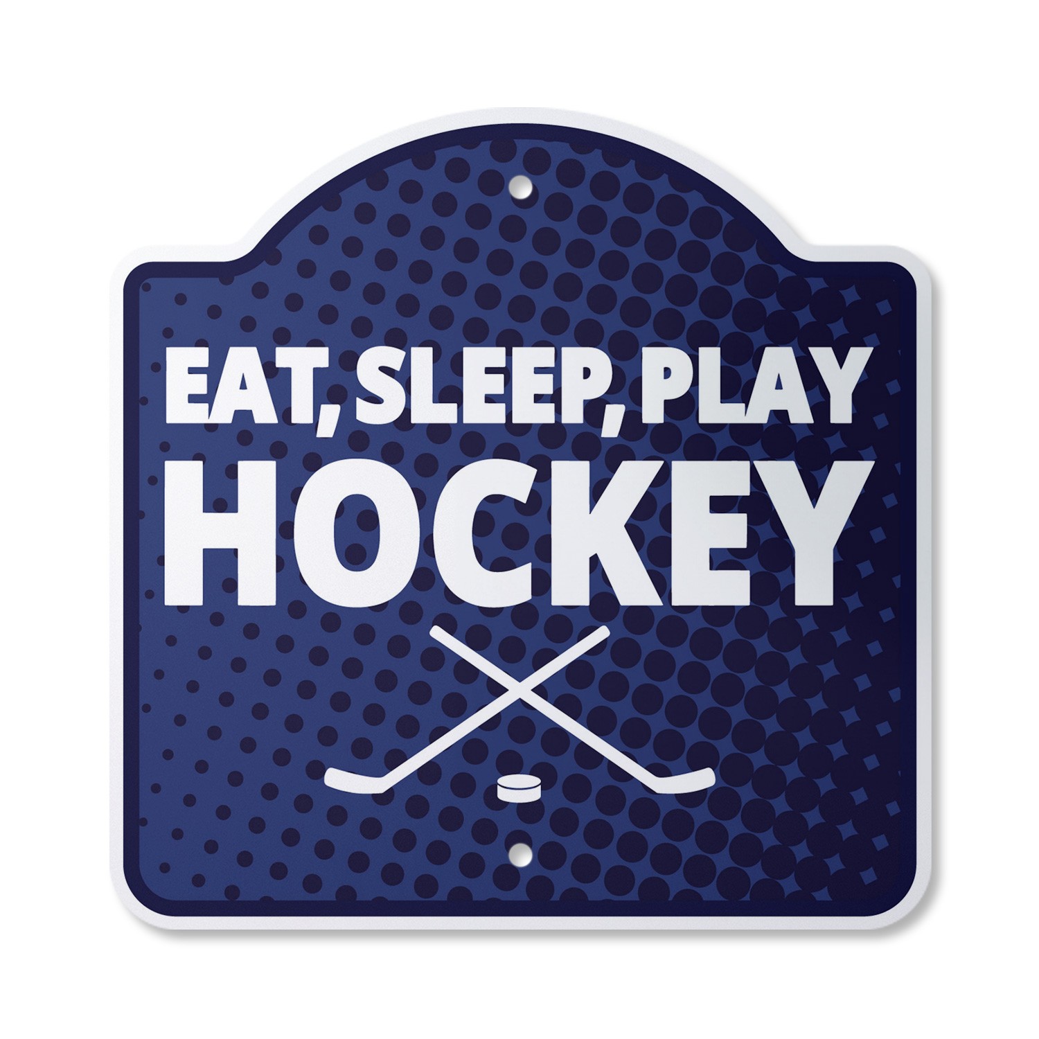 Eat Sleep Play Hockey Plastic Sign Team Player Sports Game Food Faithf