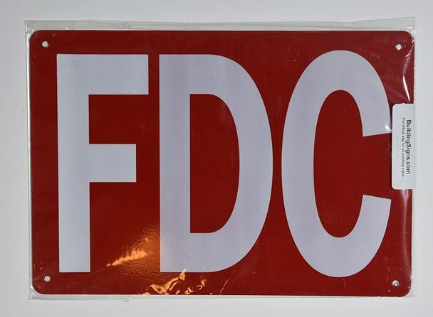 FDC Sign, Engineer Grade Reflective Aluminum Sign(red,Aluminum 7X10)–REF24-1027