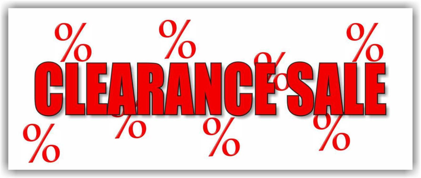 CLEARANCE SALE Advertising Banner Vinyl Mesh Sign closeout discount market shop