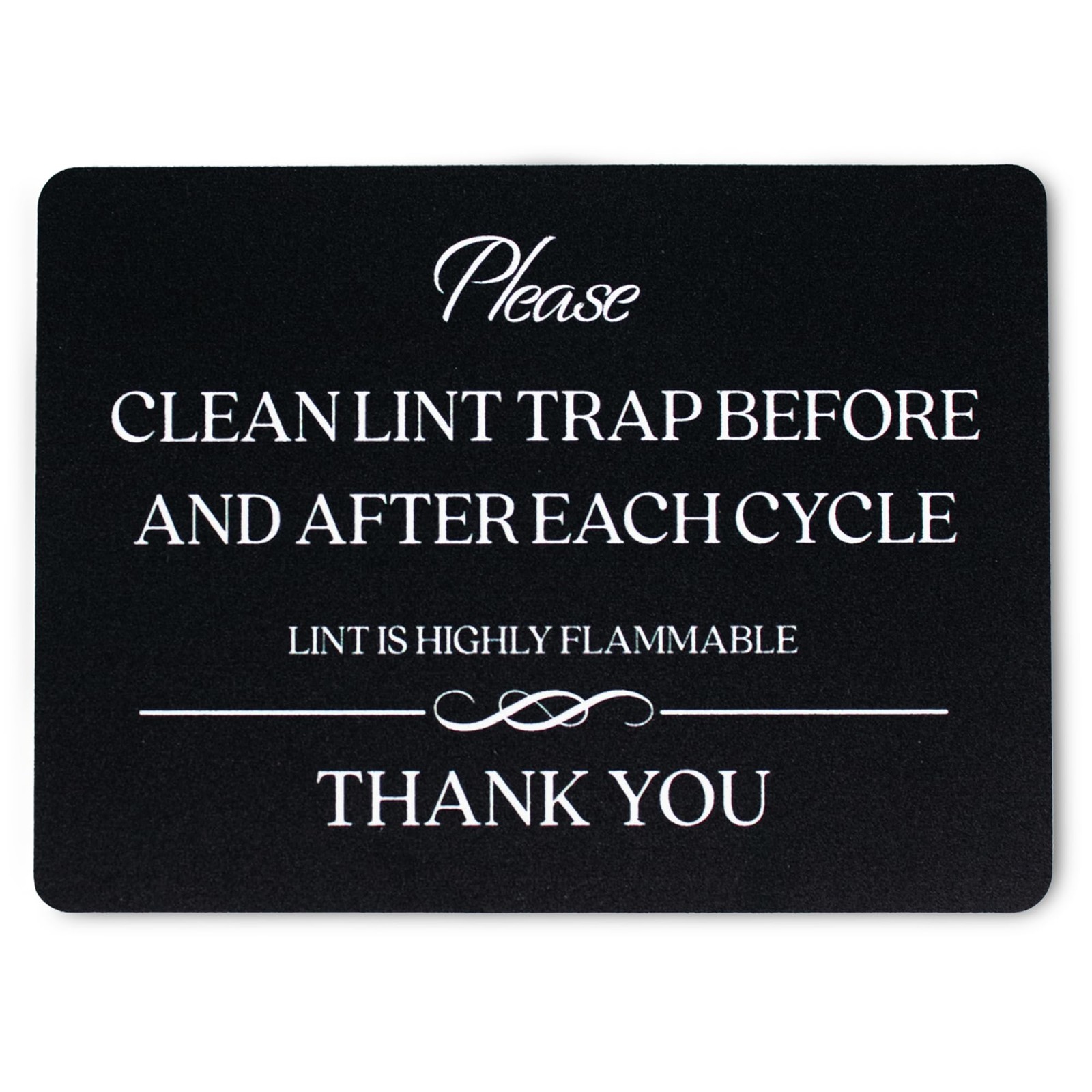 Clean Lint Trap Sign (Magnet 4.75 x 3.5 in) – Airbnb Essentials for Hosts