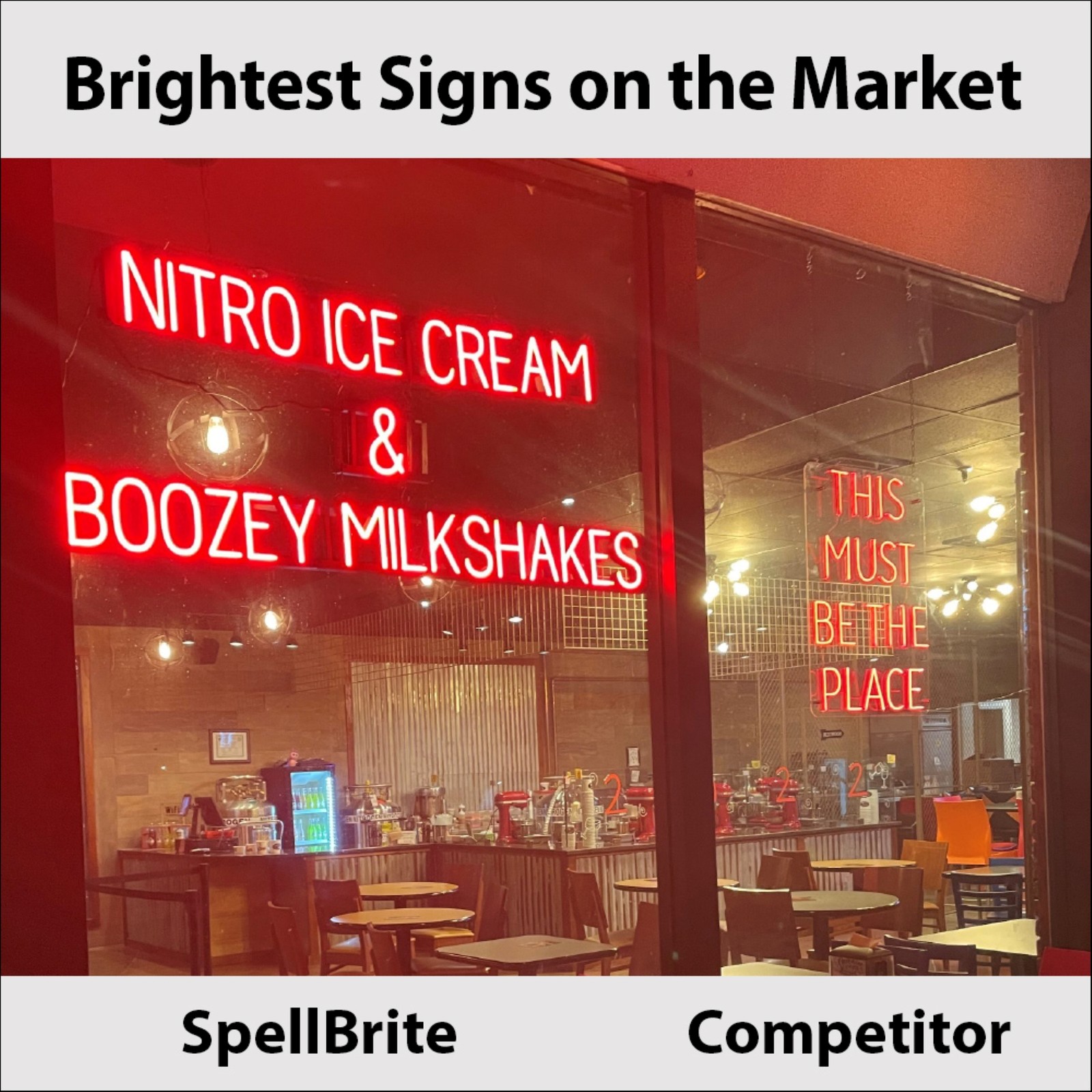 SpellBrite TIPS Sign | Neon Tips Sign Look, LED Light | 14.0″ x 6.3″