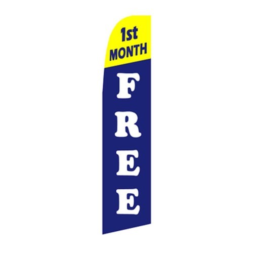 FIRST MONTH FREE Banner Flag Sign Pole only Swooper Tall Fleather Flutter 2.5’