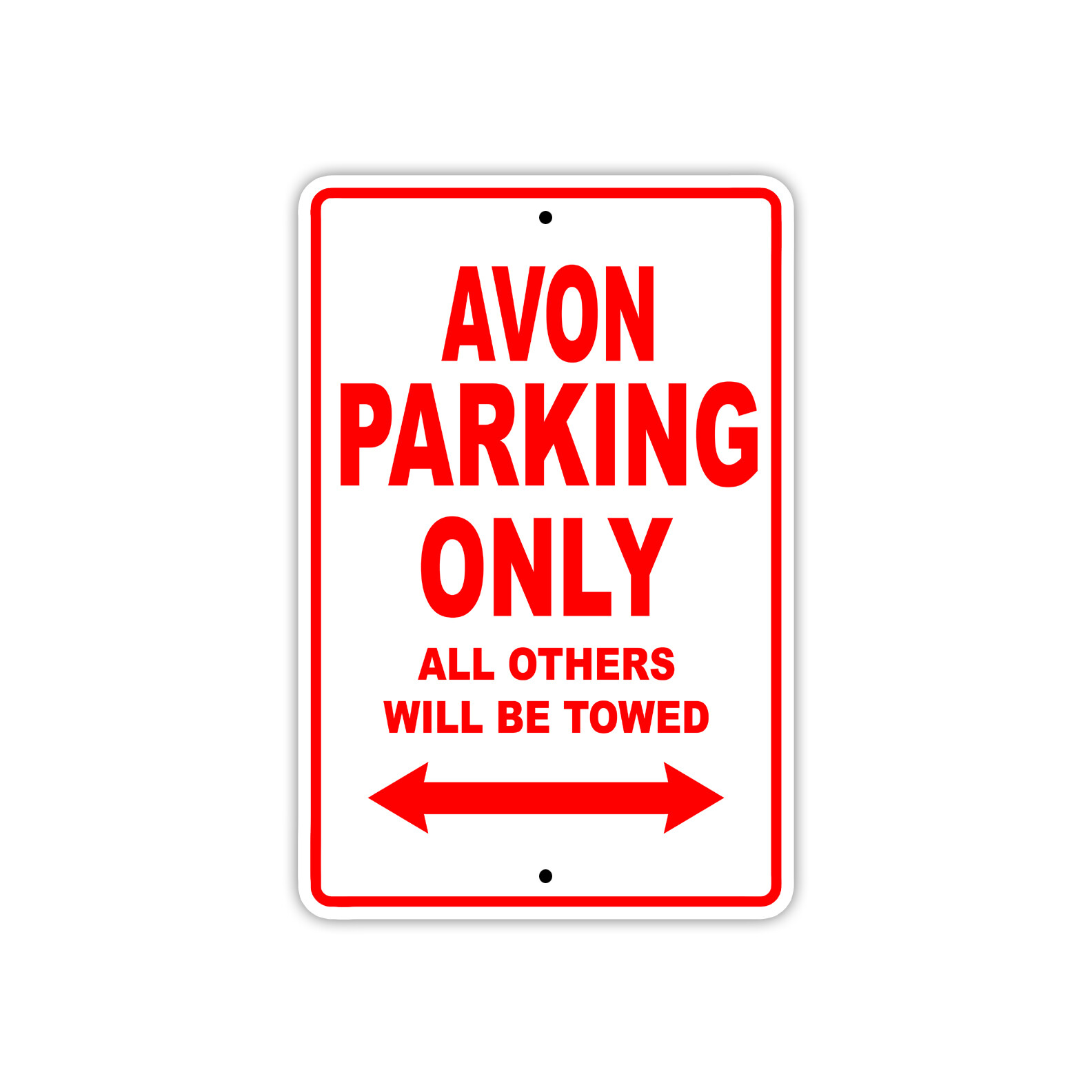 Avon Parking Only Boat Ship Yacht Art Notice Decor Novelty Aluminum Metal Sign