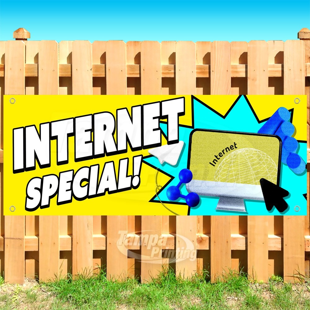 INTERNET SPECIAL Advertising Online Home Vinyl Banner Flag Sign USA SB11281