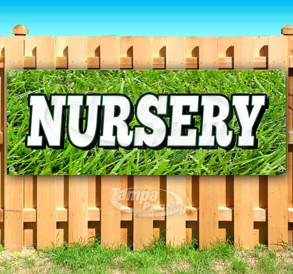 NURSERY Advertising Vinyl Banner Flag Sign Many Sizes USA PLANTS FLOWERS