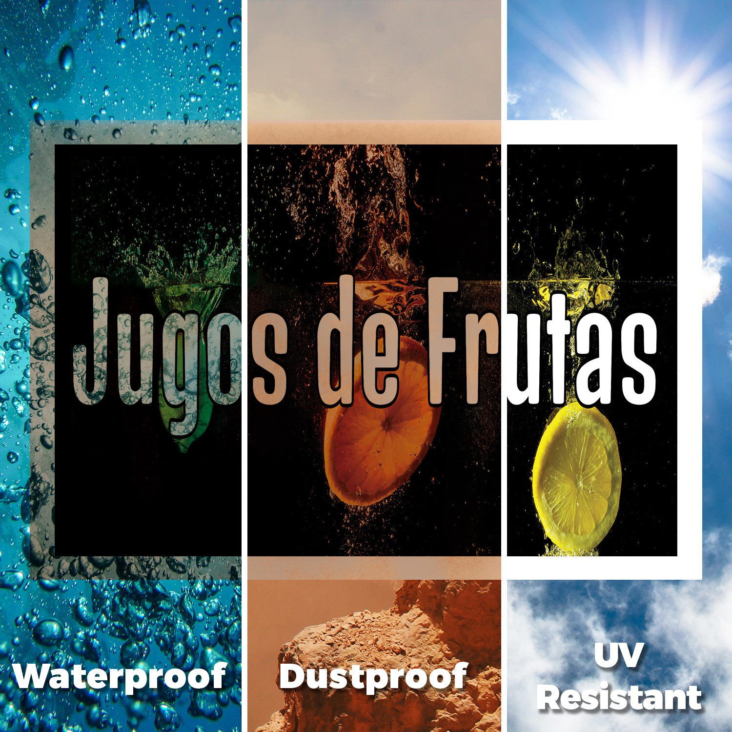 Jugos de Frutas Yard Sign Spanish Juice Sign, Fresh Drinks, Food Promotions