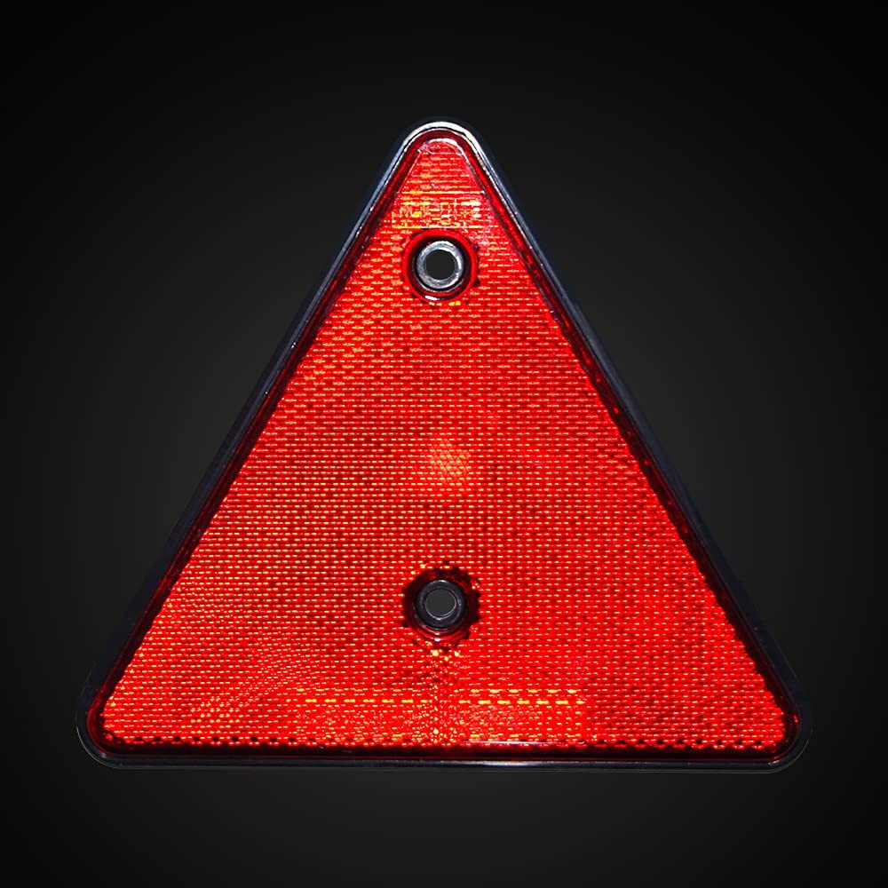 2-Pack Safety Reflector Warning Sign, Slow Moving Vehicle Triangle Safety Sign