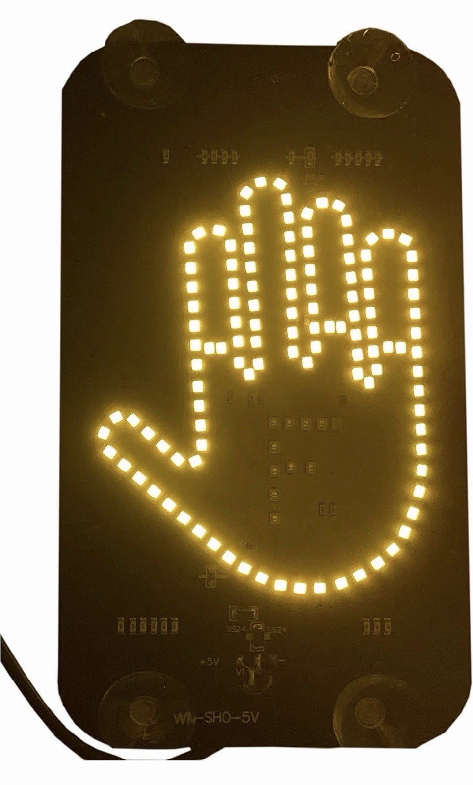LED Middle Finger Sign for Car, Truck, Thank You Lights, Thumb up down Light