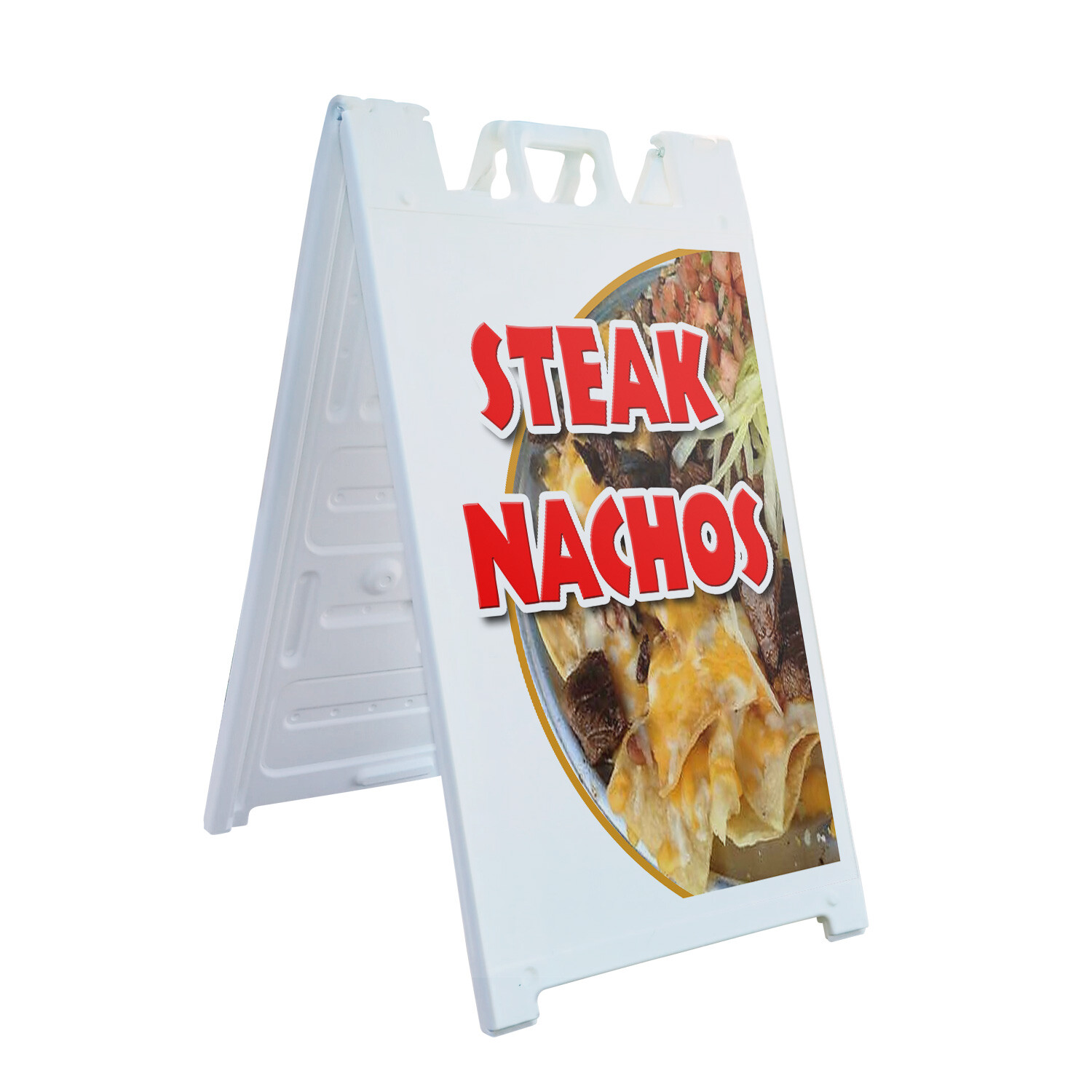 A-frame Sidewalk Steak Nachos 24″ x 36″ Double Sided A-Frame Sidewalk Sign