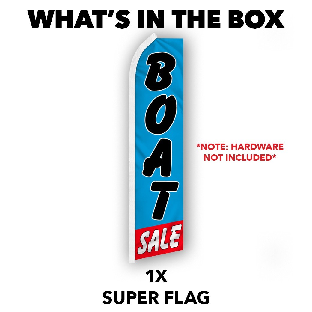 Boat Sale Advertising Swooper Feather Flutter Flag Dealership